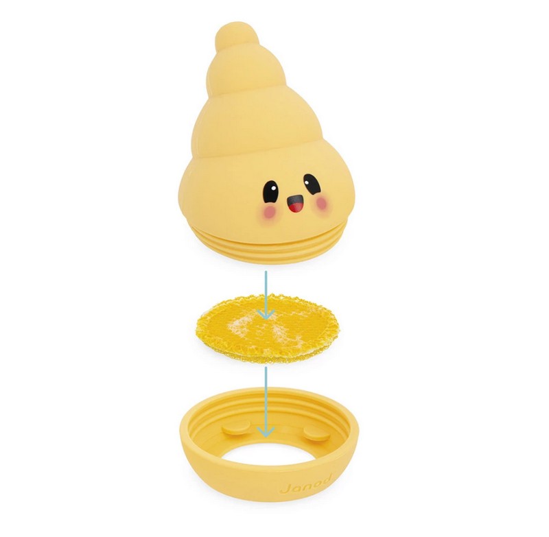 Gioco da bagno per bambini a forma di conchiglia soffiatore di bolle, adatto dai 3 anni in su